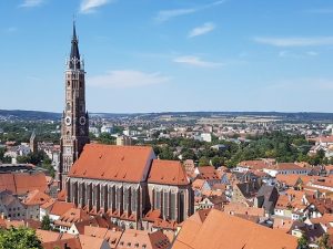 Landshut, aerial overview