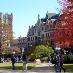 Image of the University of Chicago campus in Spring