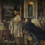 Anselm Feuerbach Tarafından 1871–1874 dönemlerinde Neoklasisizm, Akademizm akımlarından esinlenilerek The Banquet (After Plato) 'nun 2. versiyonu olarak resmedilmiştir.